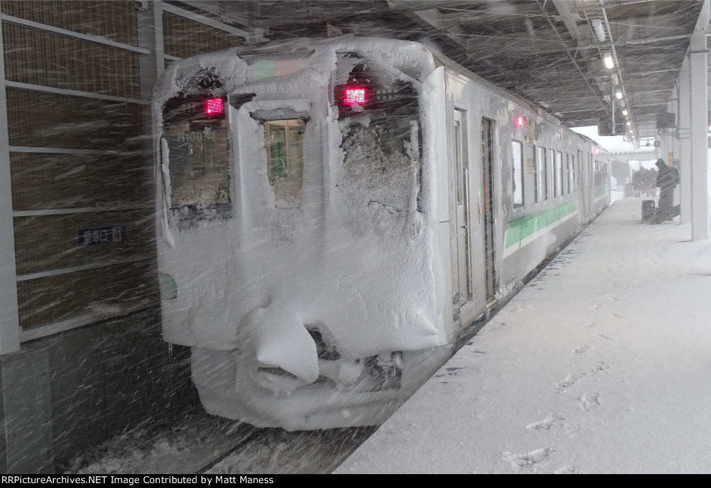 Covered in snow